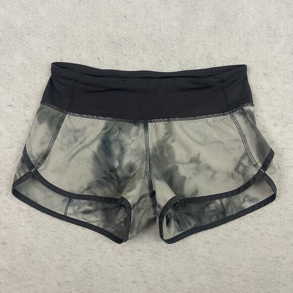 Lululemon Speed Up Shorts Womens Size 2 Gray Tie Dye Lined 2.5 Inseam W7TDR - Picture 7 of 14
